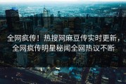 全网疯传！热搜网麻豆传实时更新，全网疯传明星秘闻全网热议不断