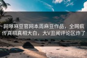网曝麻豆官网本周麻豆作品，全网疯传真相真相大白，大V丑闻评论区炸了