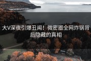 大V深夜引爆丑闻！微密圈全网炸锅背后隐藏的真相